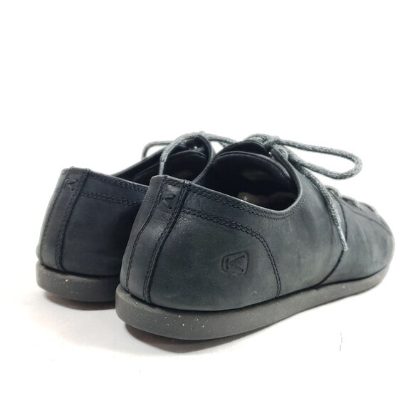 Keen Womens Size 11 Casual Lace-Up Sneakers Black Leather - Picture 4 of 9